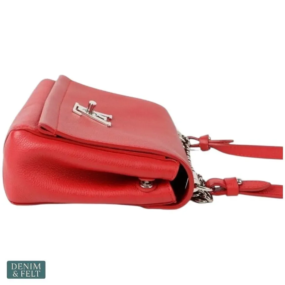 Louis Vuitton Lockme II BB Red‎ Taurillon Leather Crossbody Bag Authentic